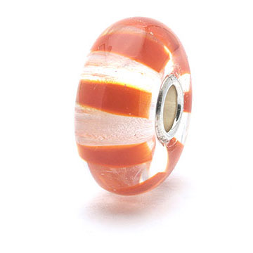 Trollbeads OOAK Tan Stripes