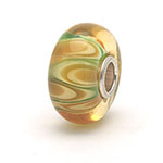 Trollbeads OOAK Orange and Green Shadows