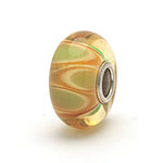 Trollbeads OOAK Orange and Apple Waves 2